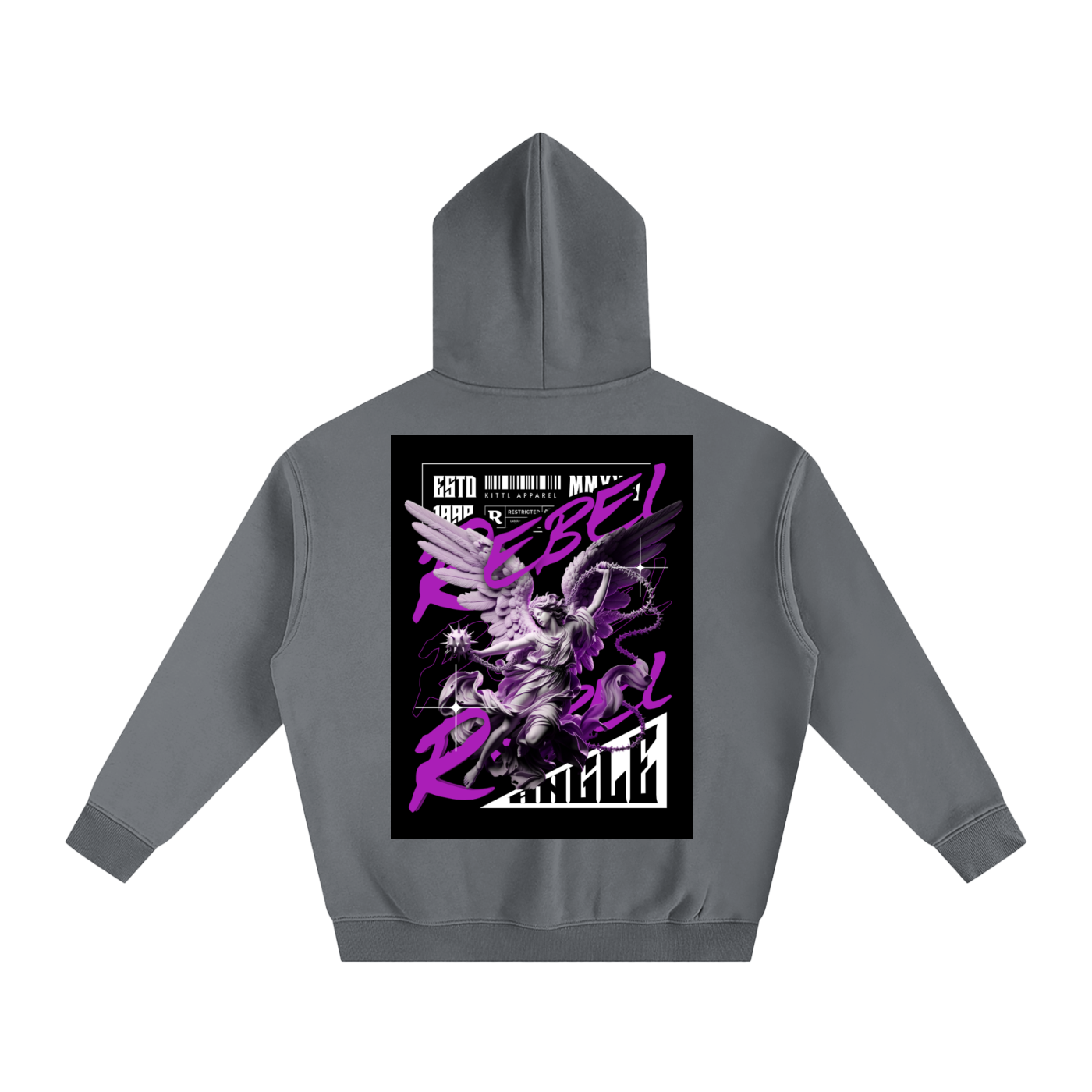 REBEL ANGLE Oversize Fleeced Hoodie