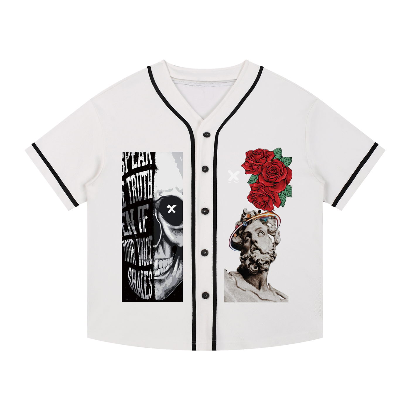 Xeno Contrast Piped Button-Up Jersey