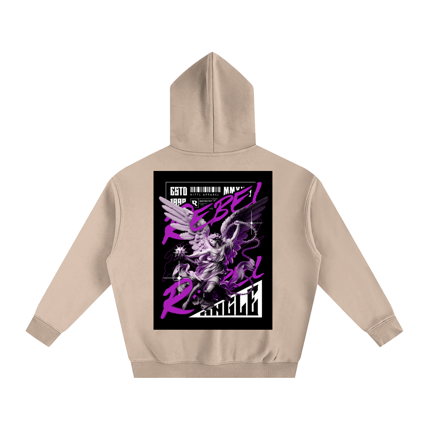 REBEL ANGLE Oversize Fleeced Hoodie