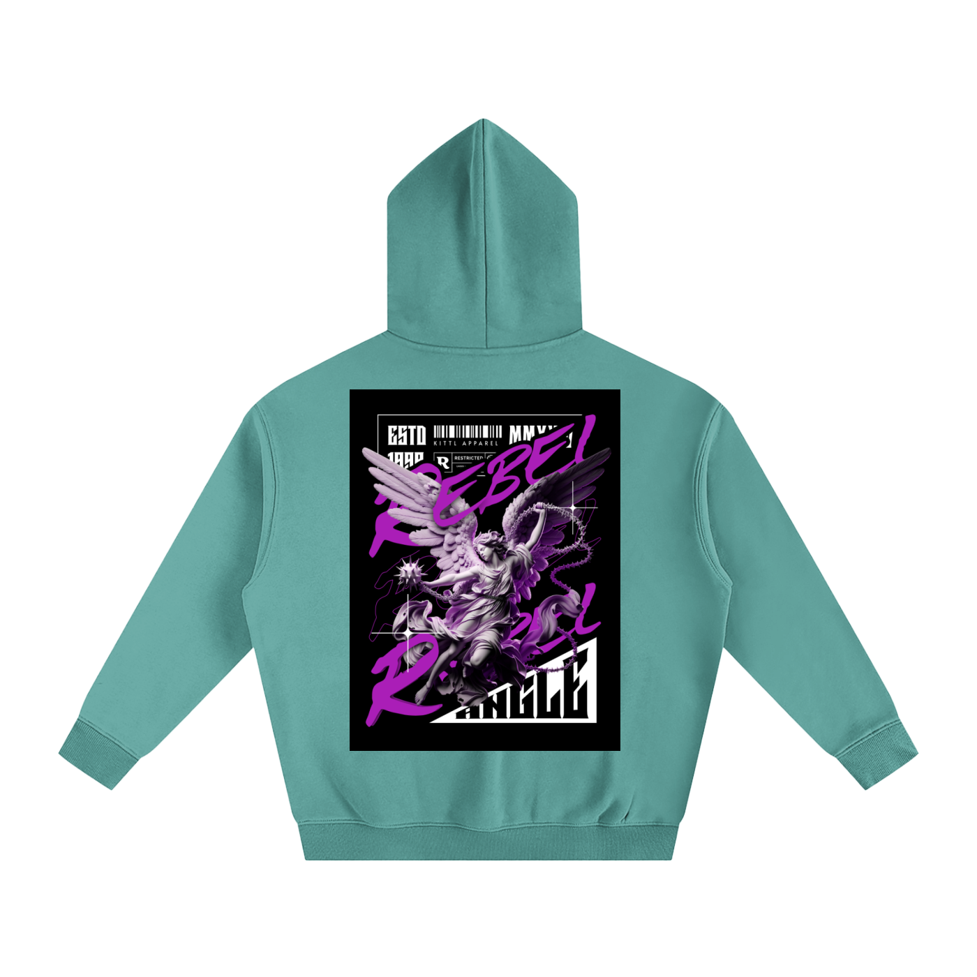 REBEL ANGLE Oversize Fleeced Hoodie