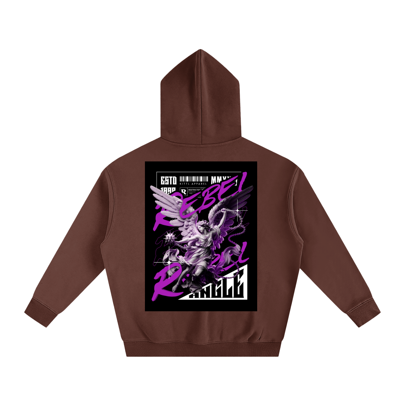 REBEL ANGLE Oversize Fleeced Hoodie