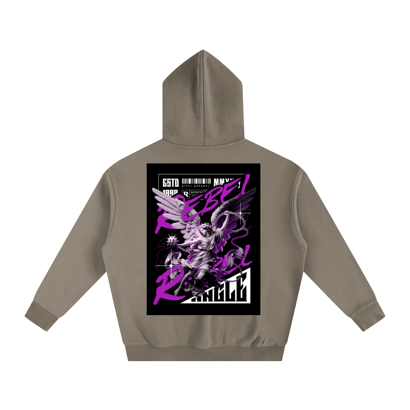 REBEL ANGLE Oversize Fleeced Hoodie