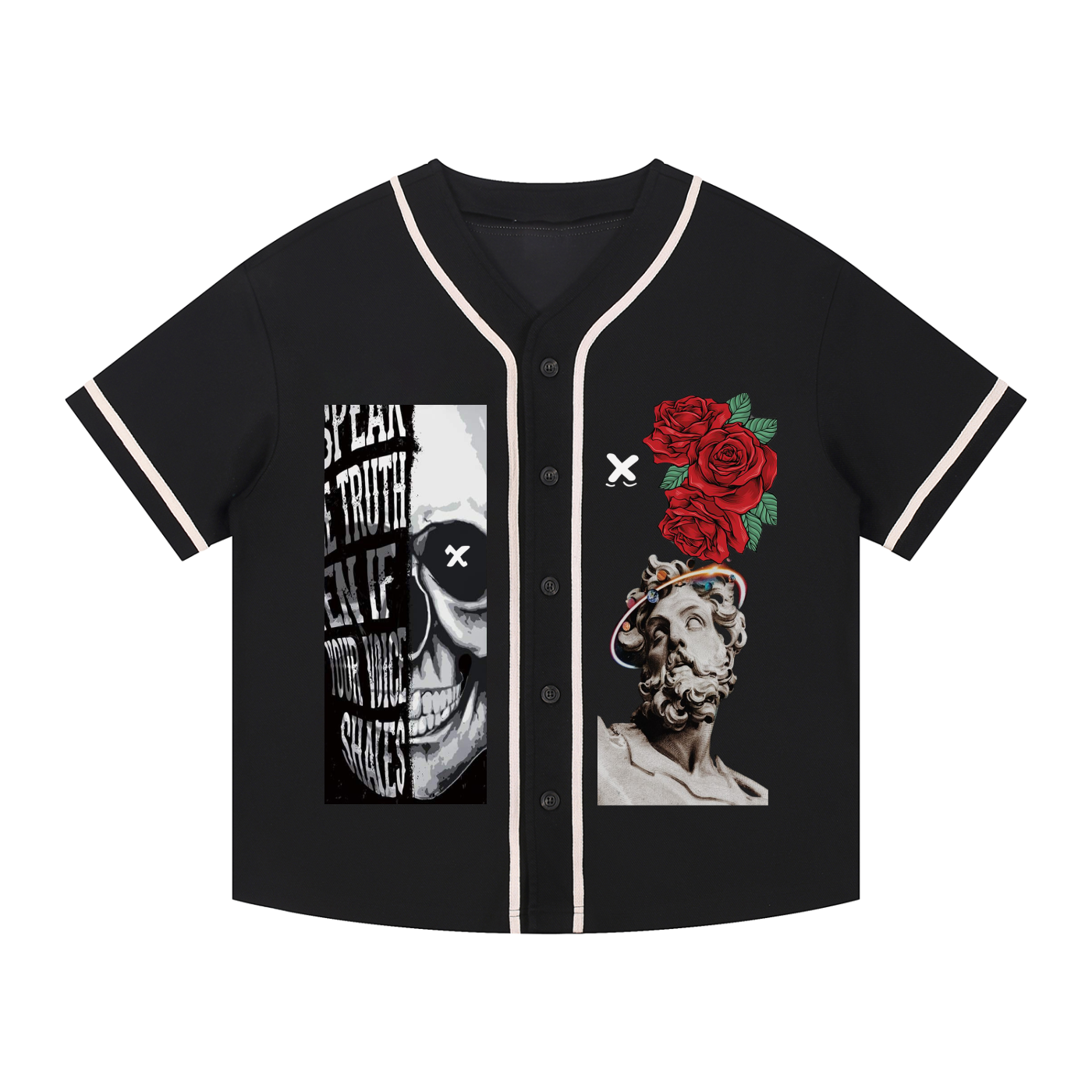 XENO Contrast Piped Button-Up Jersey