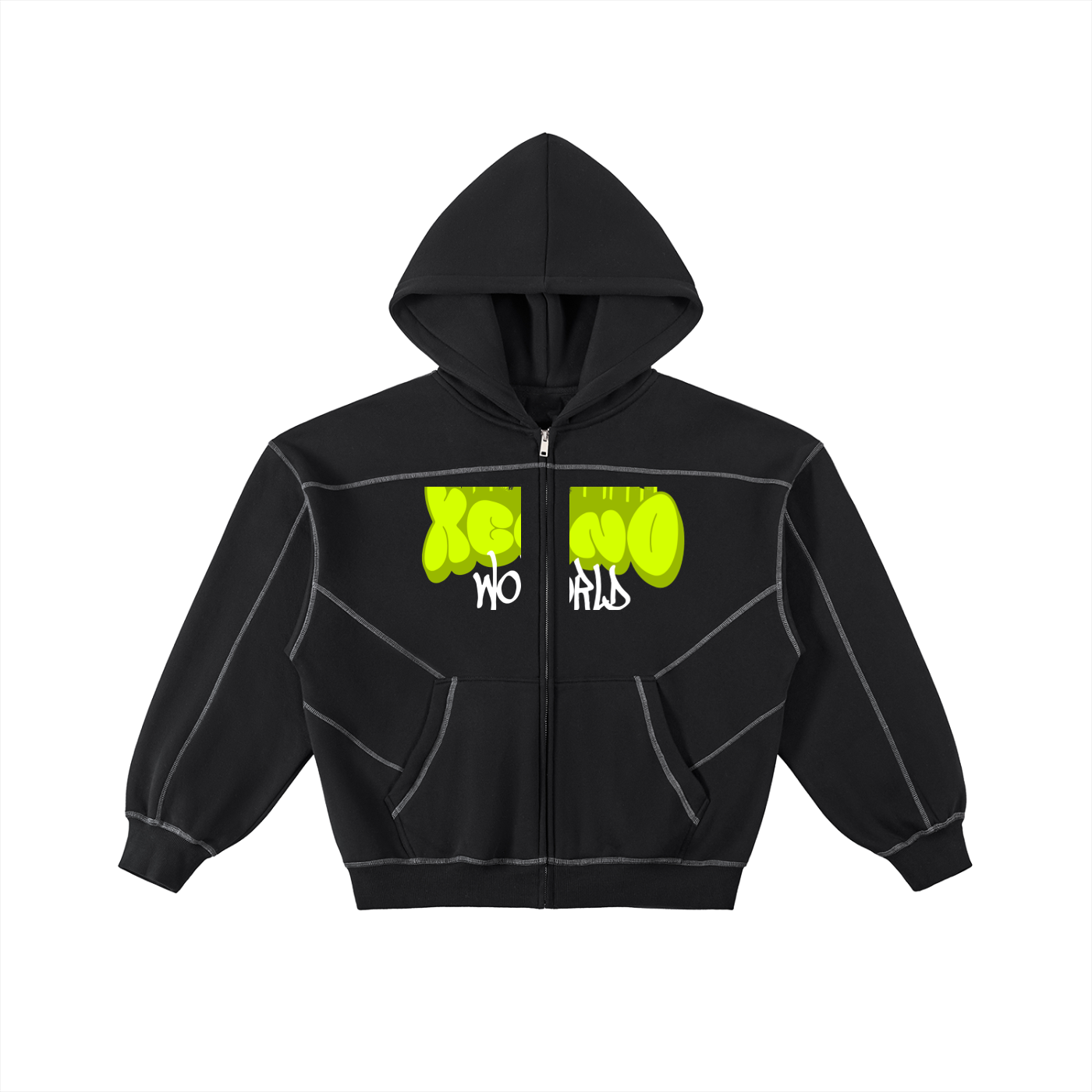 XENO WORLD Fleece Zip Hoodie