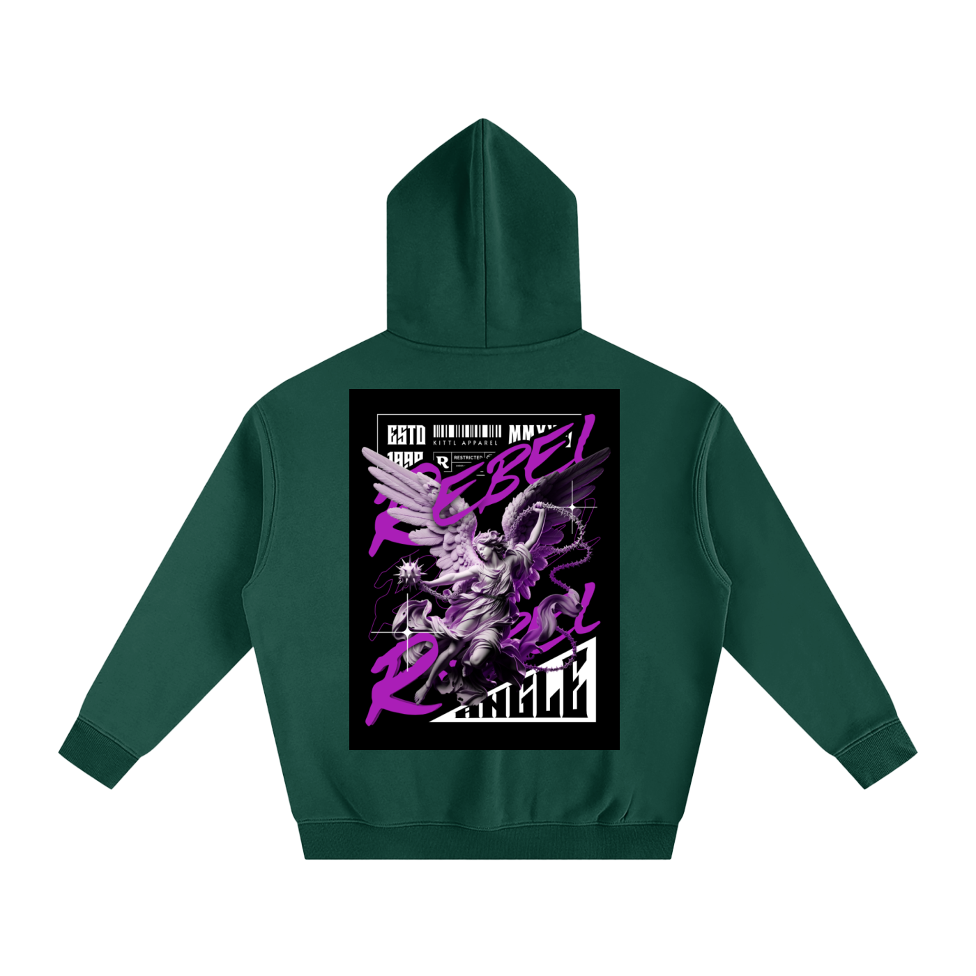 REBEL ANGLE Oversize Fleeced Hoodie