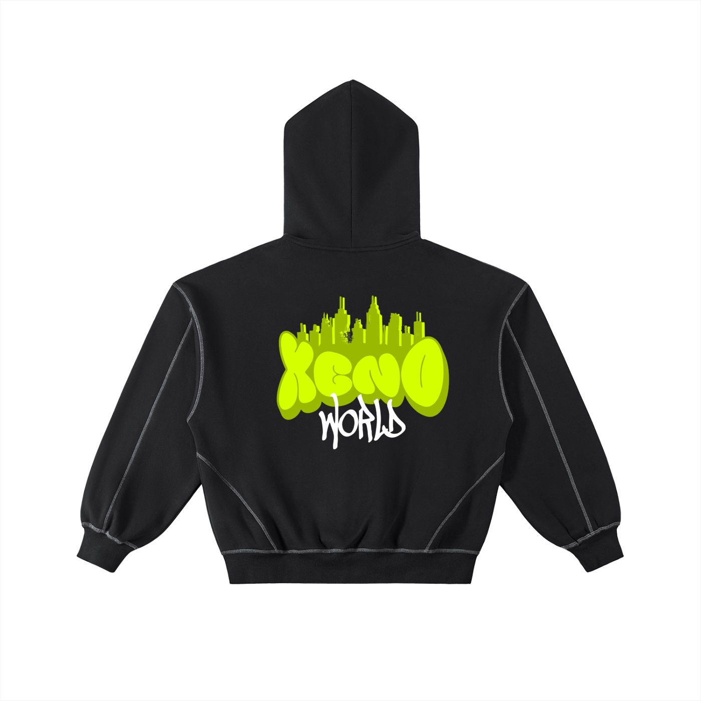 XENO WORLD Fleece Zip Hoodie