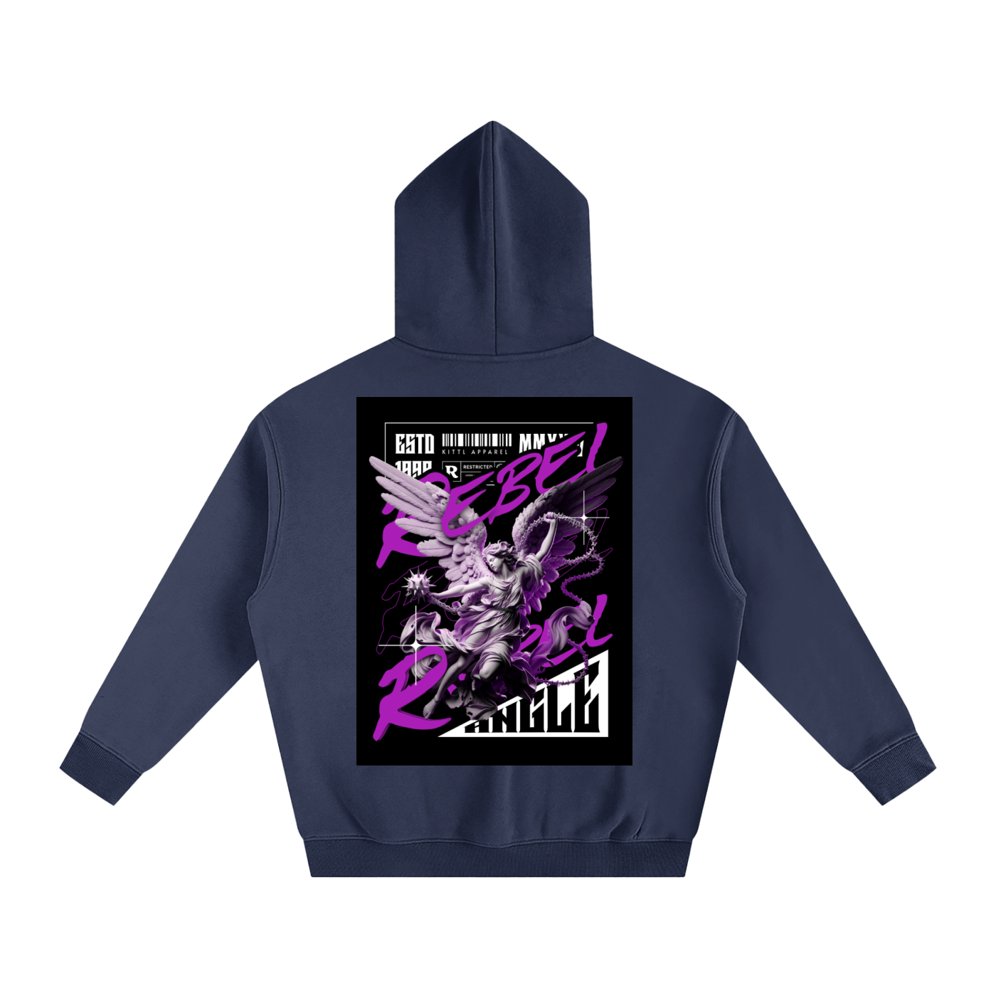 REBEL ANGLE Oversize Fleeced Hoodie