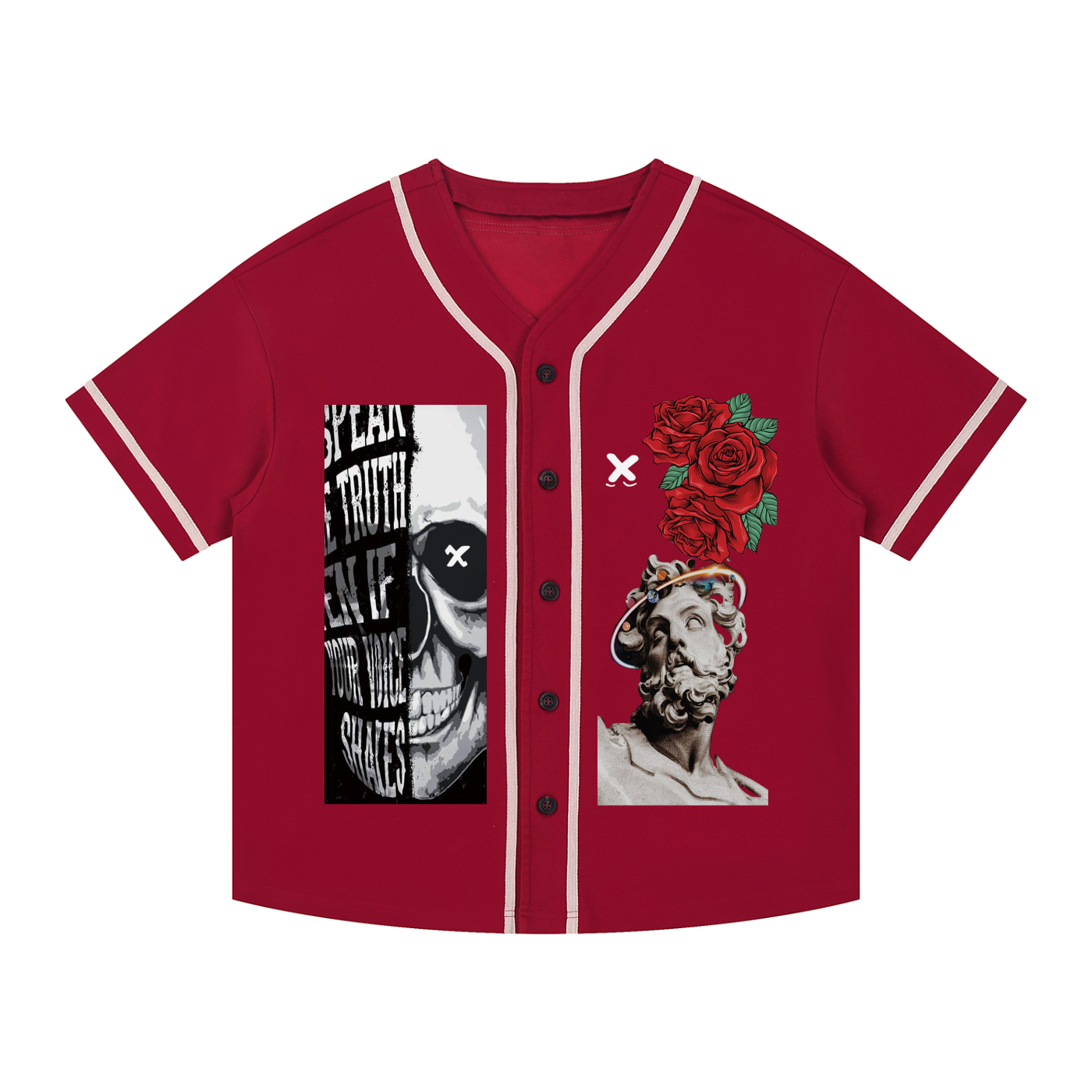 Xeno Contrast Piped Button-Up Jersey